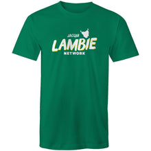 Load image into Gallery viewer, 'Lambie Network' White Logo Mens Tee
