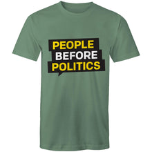 Load image into Gallery viewer, 'People Before Politics' Mens Tee