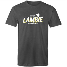 Load image into Gallery viewer, 'Lambie Network' White Logo Mens Tee