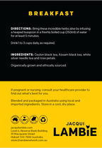 Jacqui’s Bondi Breakfast Tea