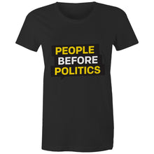 Load image into Gallery viewer, &#39;People Before Politics&#39; Womens Tee
