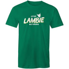 'Lambie Network' White Logo Mens Tee