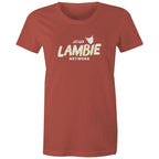 'Lambie Network' White Logo Womens Tee
