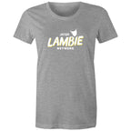 'Lambie Network' White Logo Womens Tee