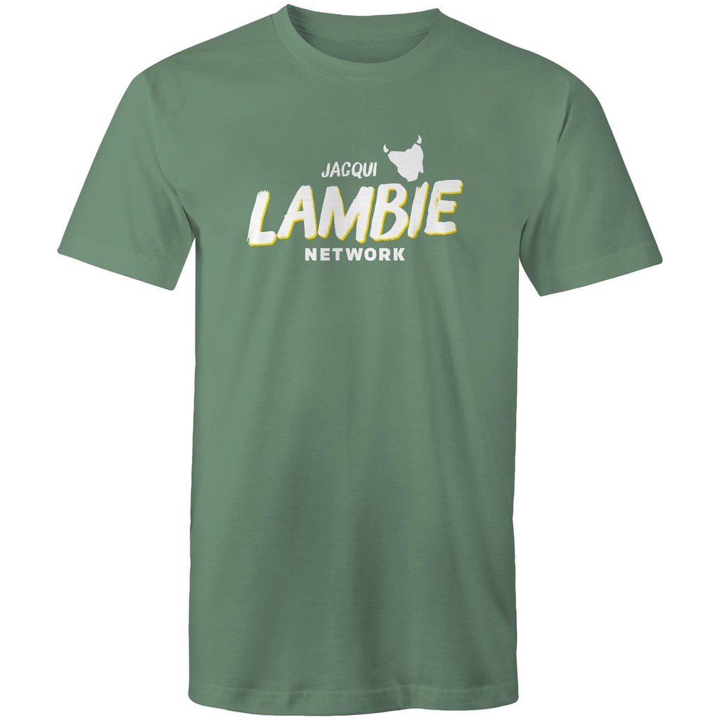 'Lambie Network' White Logo Mens Tee
