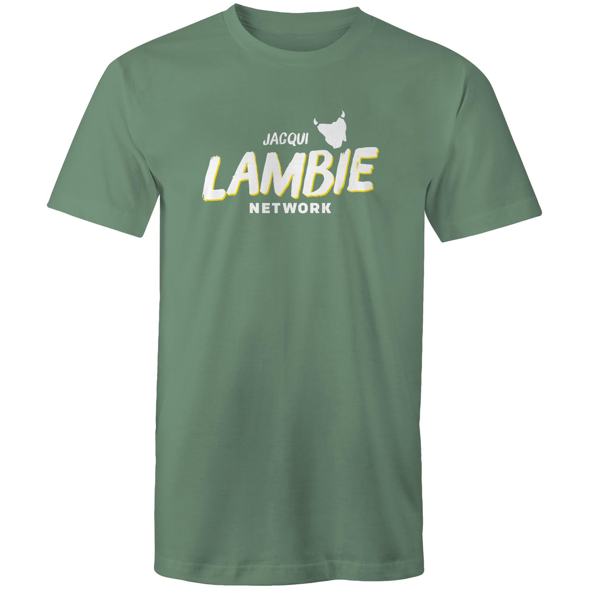 'Lambie Network' White Logo Mens Tee