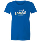 'Lambie Network' White Logo Womens Tee