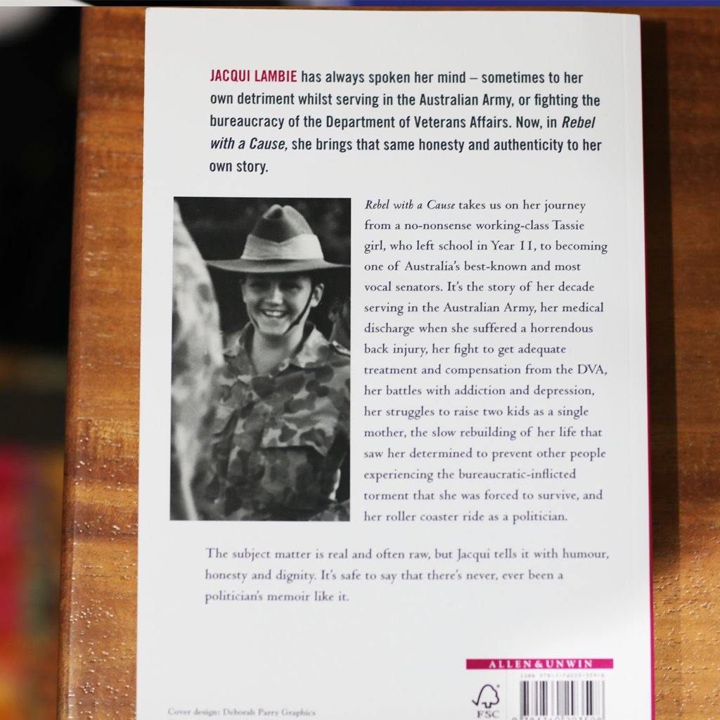 Rebel with a Cause book - signed!