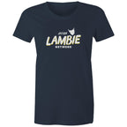 'Lambie Network' White Logo Womens Tee