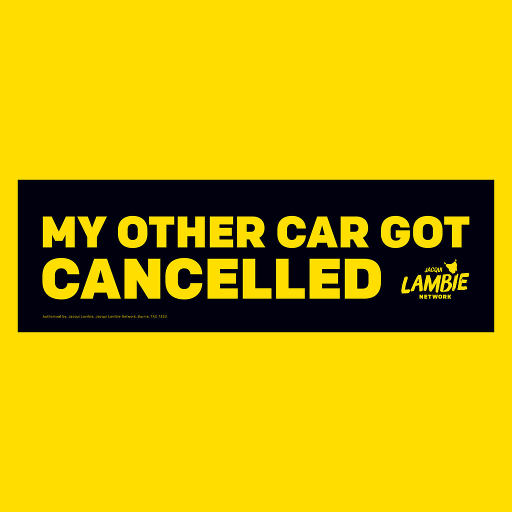 My other car got cancelled bumper sticker