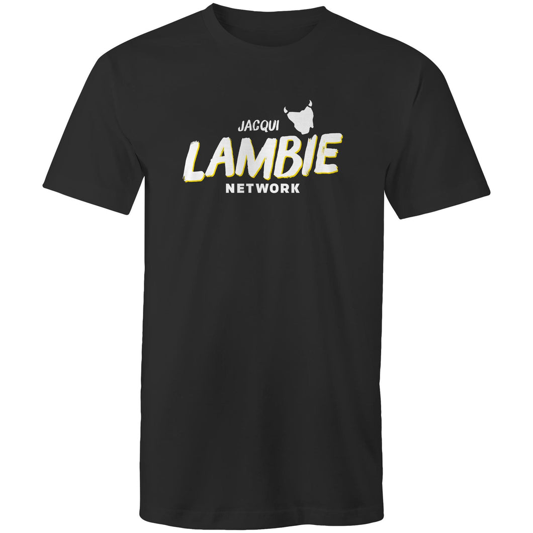'Lambie Network' White Logo Mens Tee