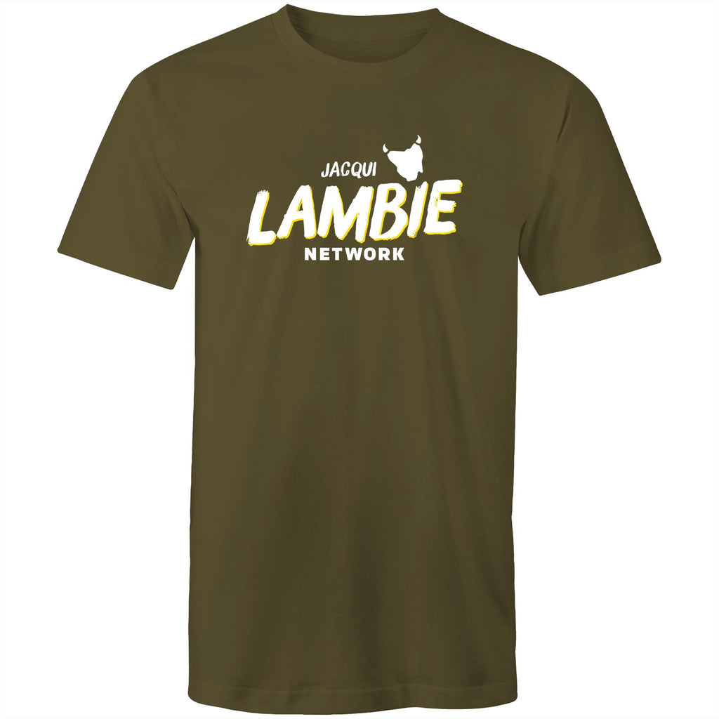 'Lambie Network' White Logo Mens Tee
