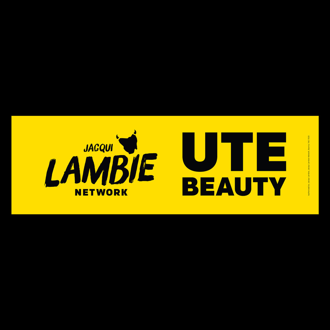Ute Beauty bumper sticker
